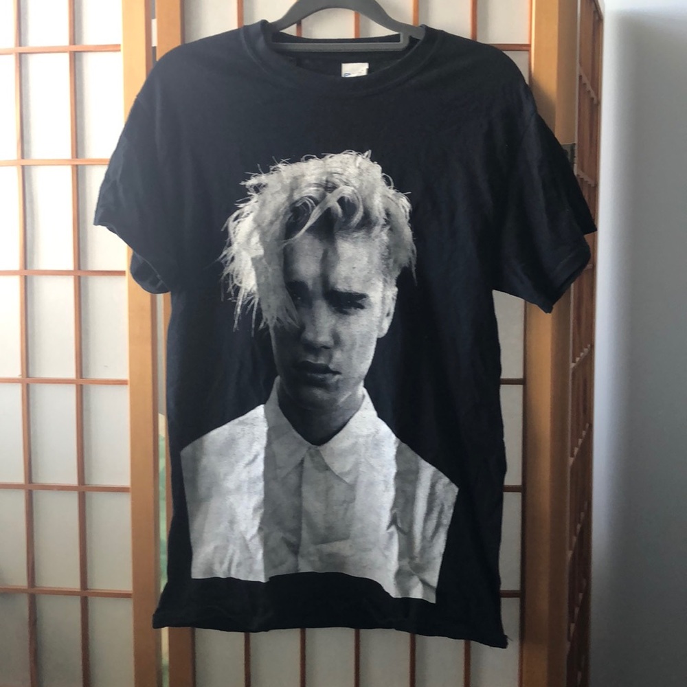 Justin Bieber Black oversized unisex Concert Tee